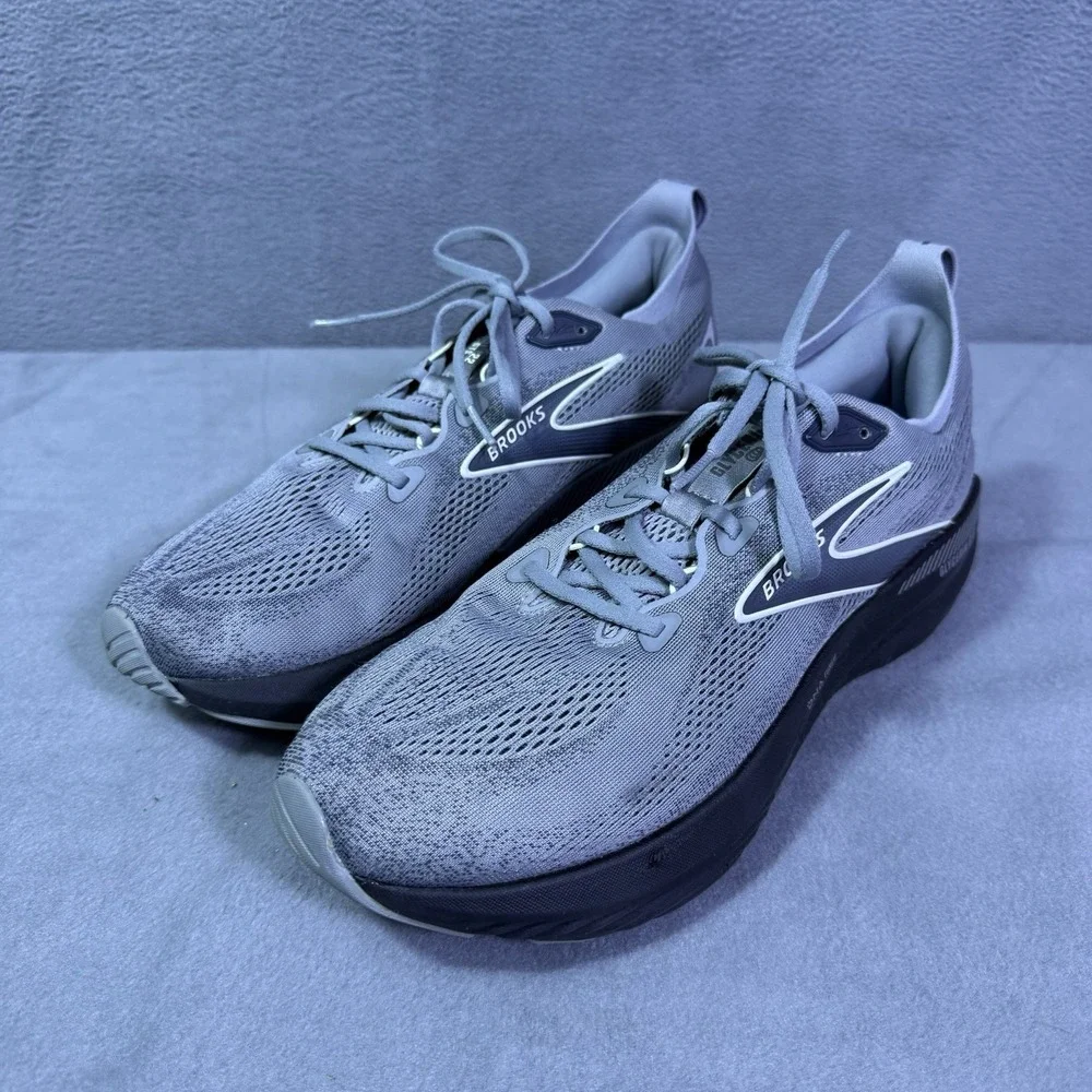 Brooks Glycerin GTS 22 Shoes Mens 12 D Gray Black Running 1104461D078 Modern